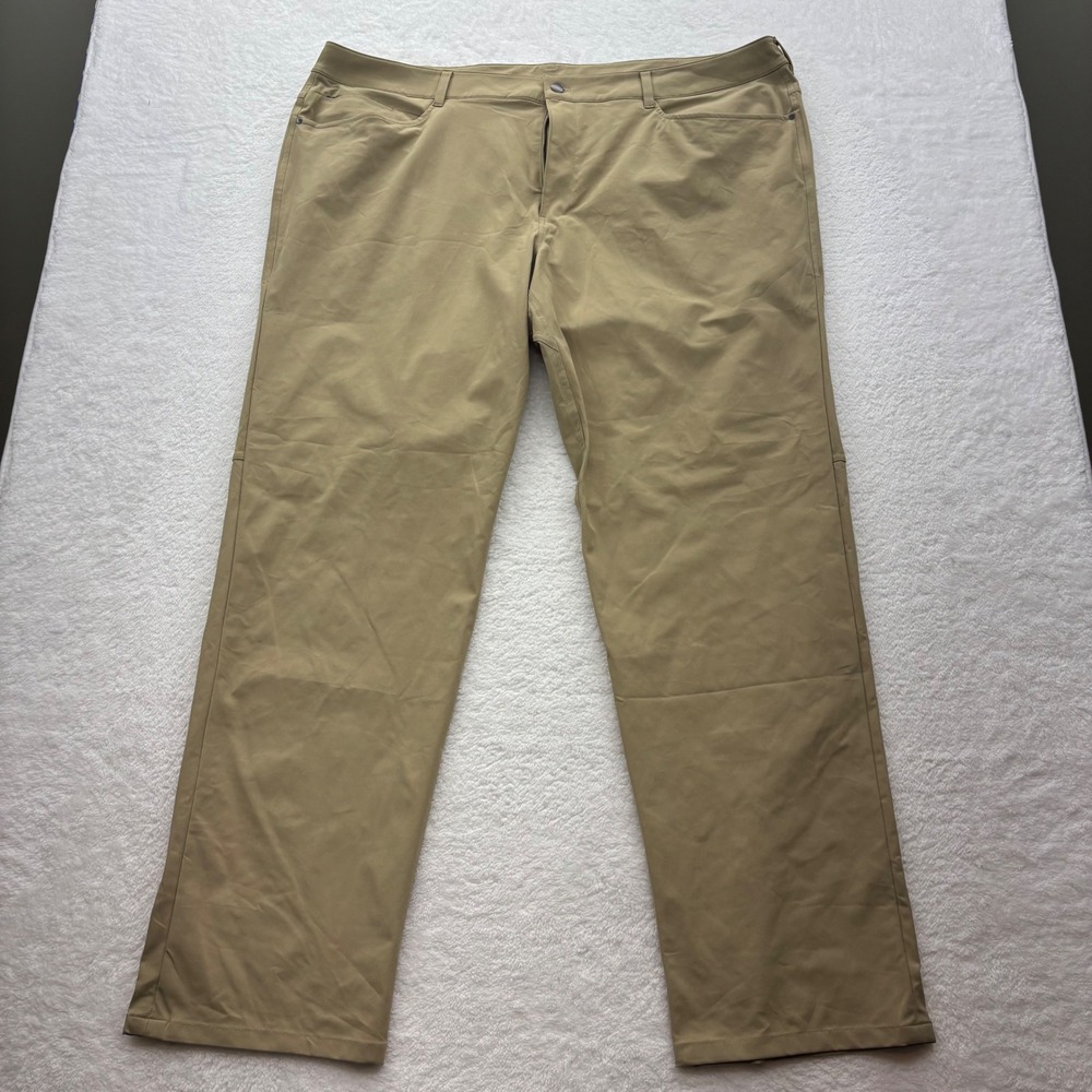 Lululemon Commission Pant Classic Tan Khaki Mens Size 46 Stretch Commuter Pants